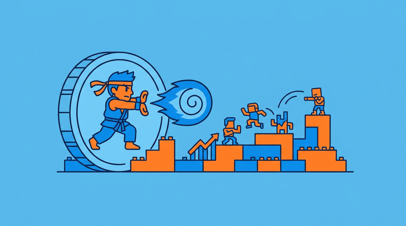 street fighter themed hadouken art