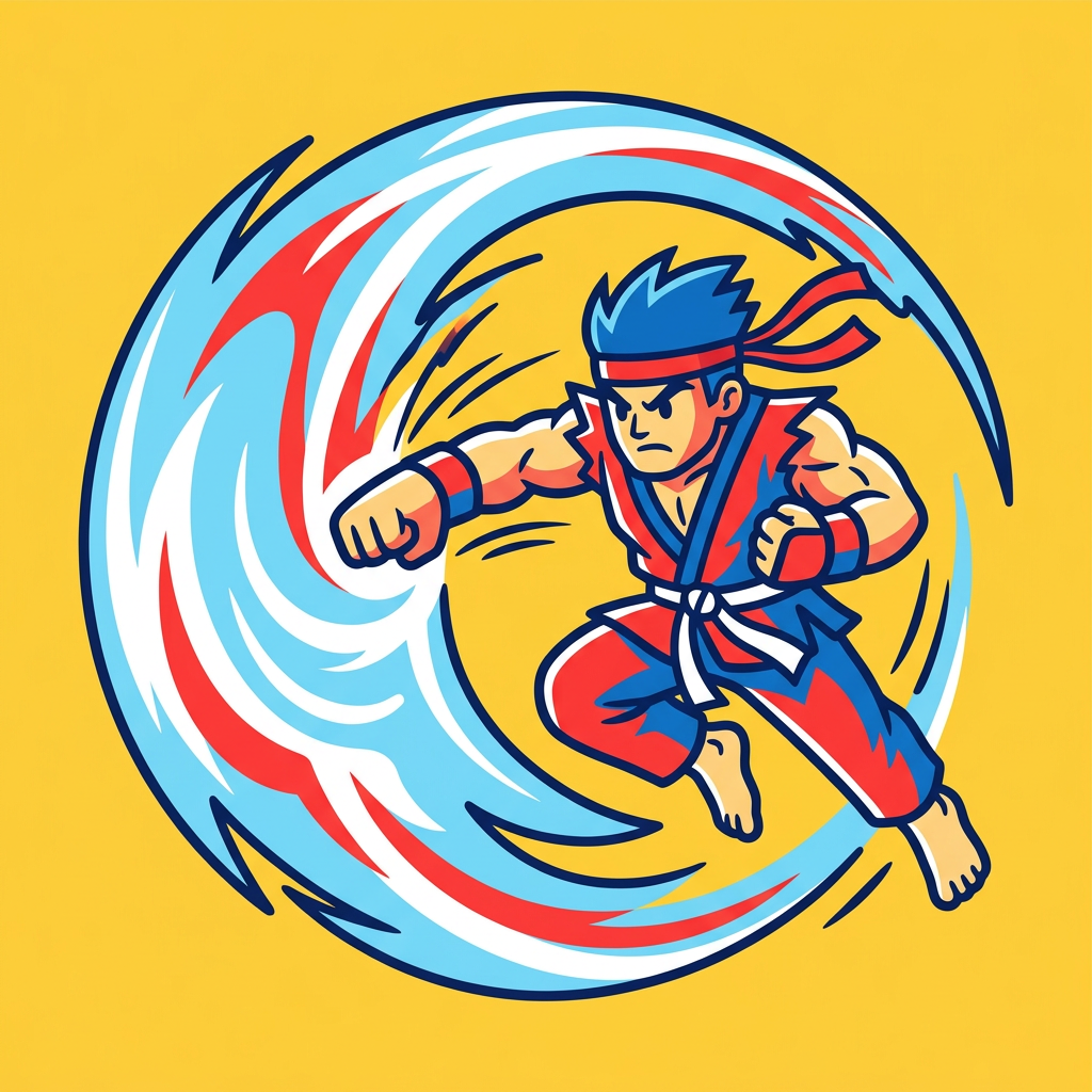 HADOUKEN logo, square
